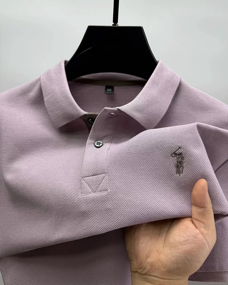 High end brand 100% cotton short sleeve polo shirt men's summer fashion designer new Paul pony embroidery casual golf T-shirt