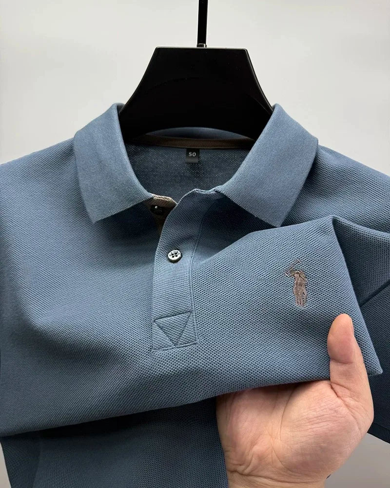 High end brand 100% cotton short sleeve polo shirt men's summer fashion designer new Paul pony embroidery casual golf T-shirt