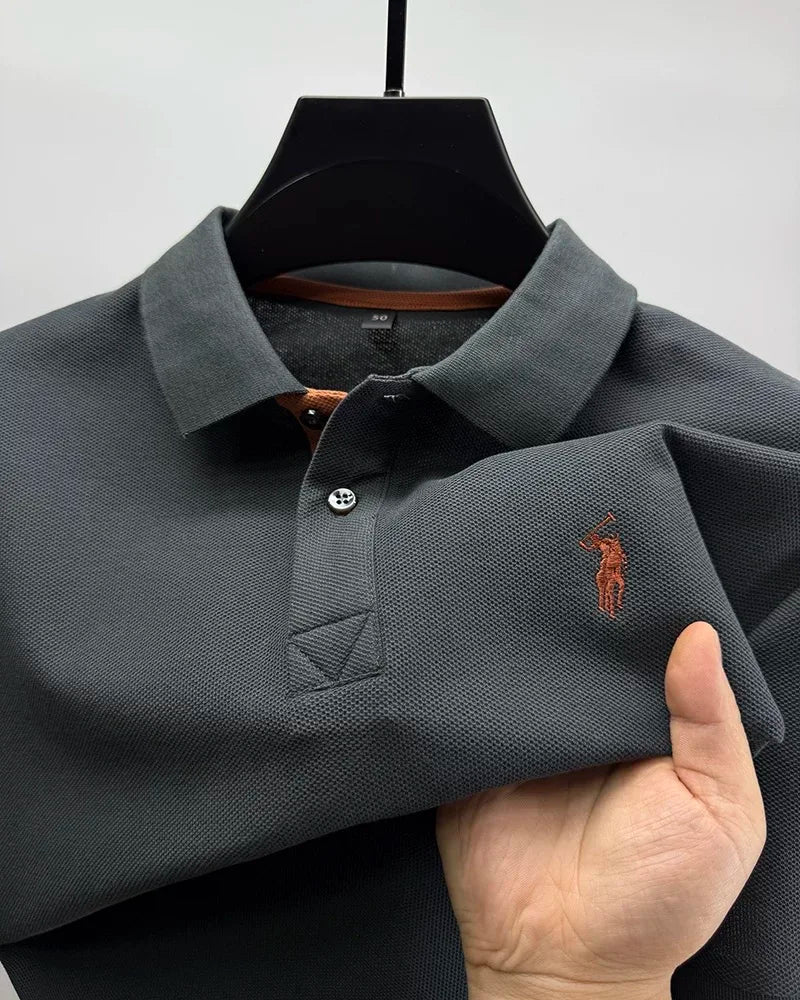 High end brand 100% cotton short sleeve polo shirt men's summer fashion designer new Paul pony embroidery casual golf T-shirt