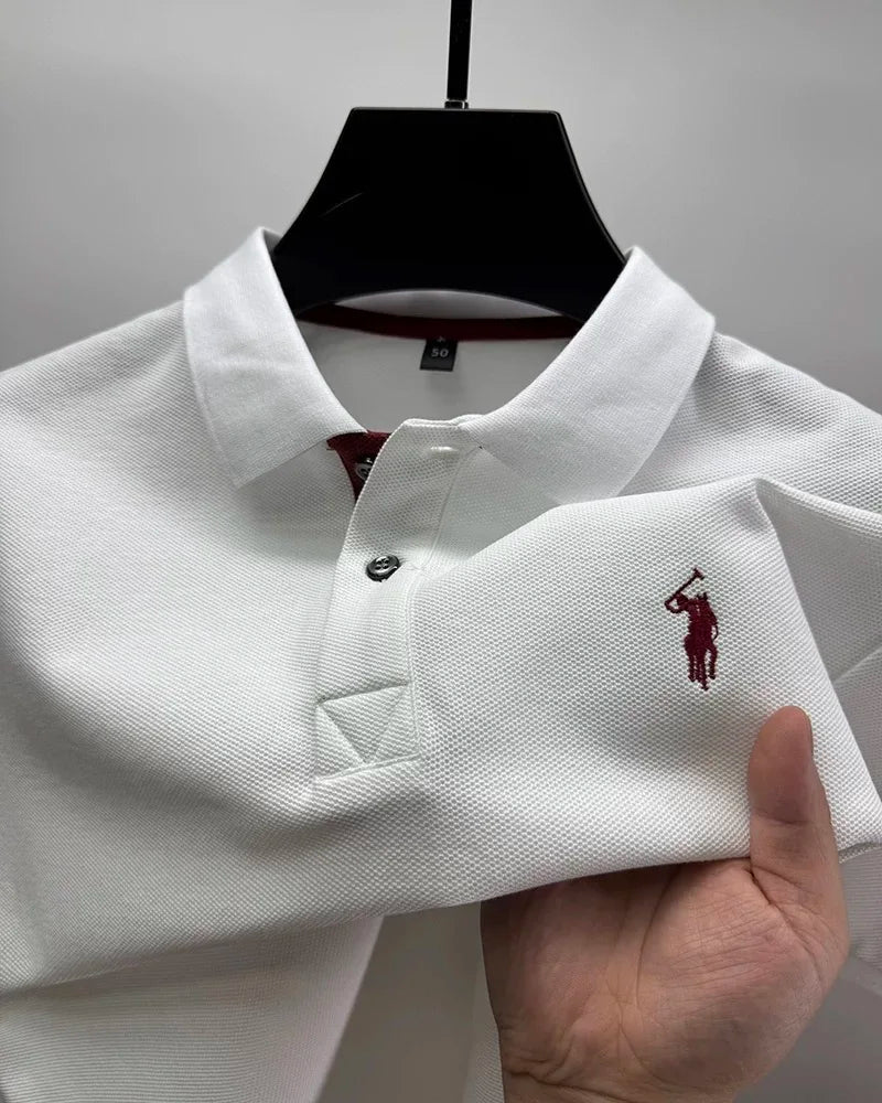 High end brand 100% cotton short sleeve polo shirt men's summer fashion designer new Paul pony embroidery casual golf T-shirt