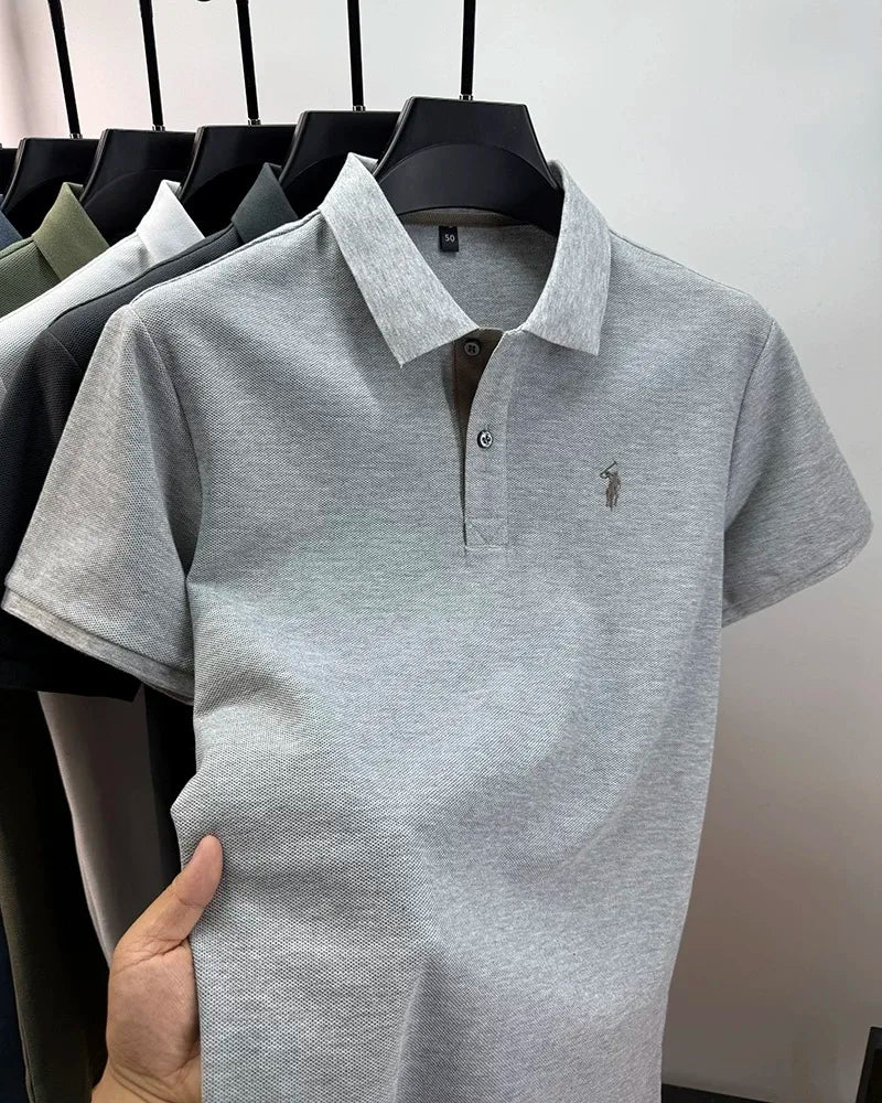 High end brand 100% cotton short sleeve polo shirt men's summer fashion designer new Paul pony embroidery casual golf T-shirt
