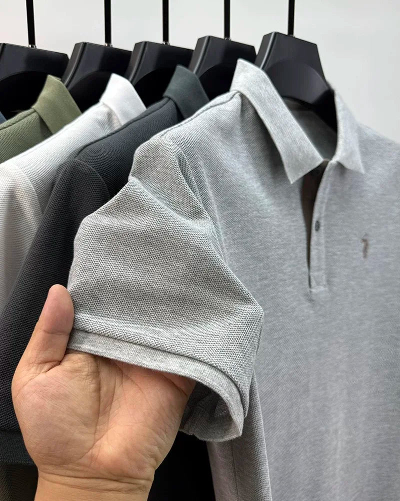 High end brand 100% cotton short sleeve polo shirt men's summer fashion designer new Paul pony embroidery casual golf T-shirt
