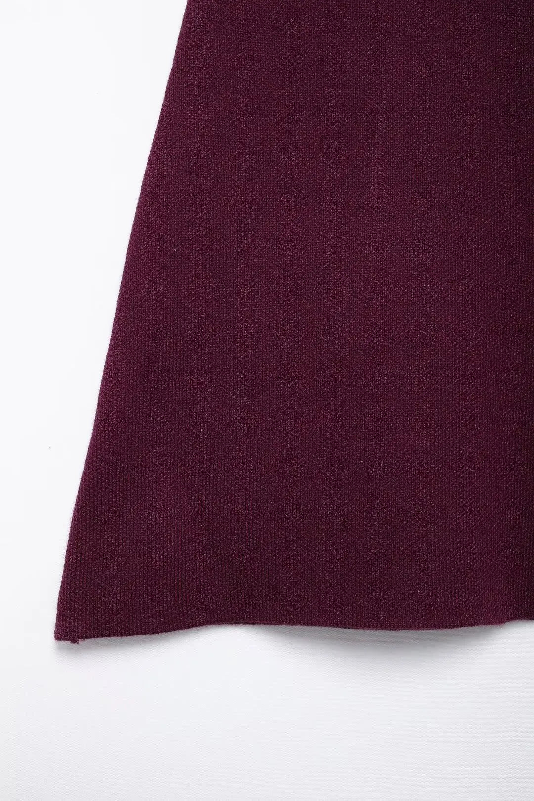 TRAFZA Women Elegant Knitted Coats Fashion Burgundy Red V-neck Slim Cardigan Autumn Office Lady Chic Solid Long Sleeve Outerwear
