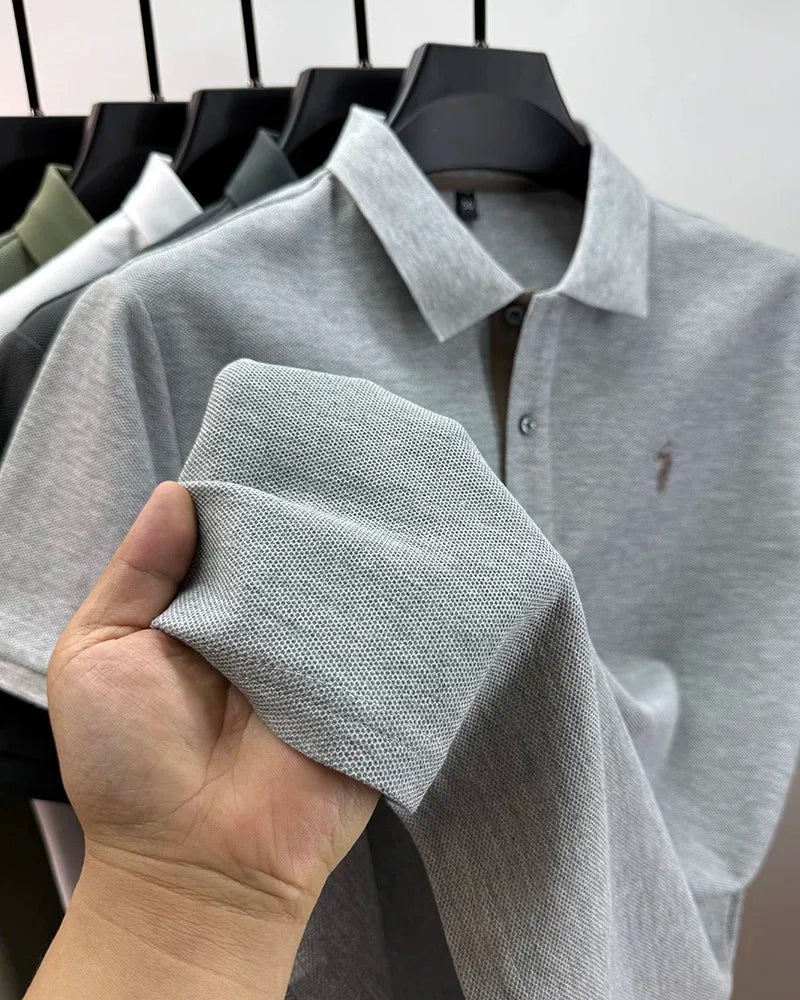 High end brand 100% cotton short sleeve polo shirt men's summer fashion designer new Paul pony embroidery casual golf T-shirt