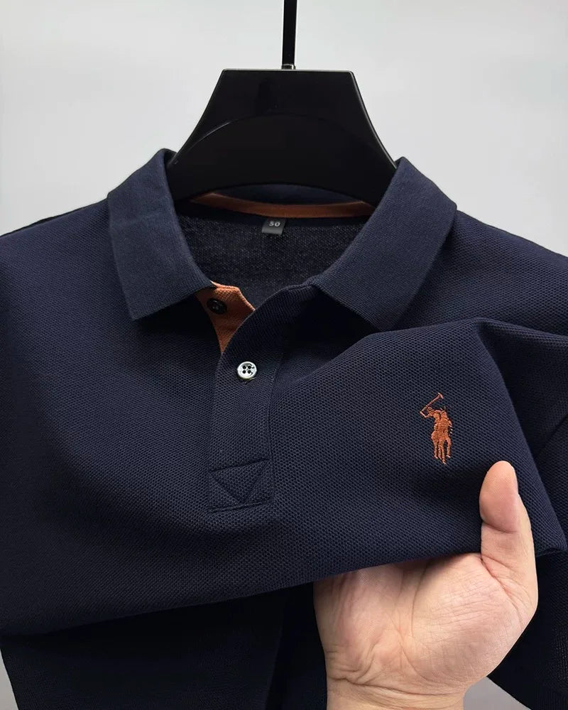 High end brand 100% cotton short sleeve polo shirt men's summer fashion designer new Paul pony embroidery casual golf T-shirt