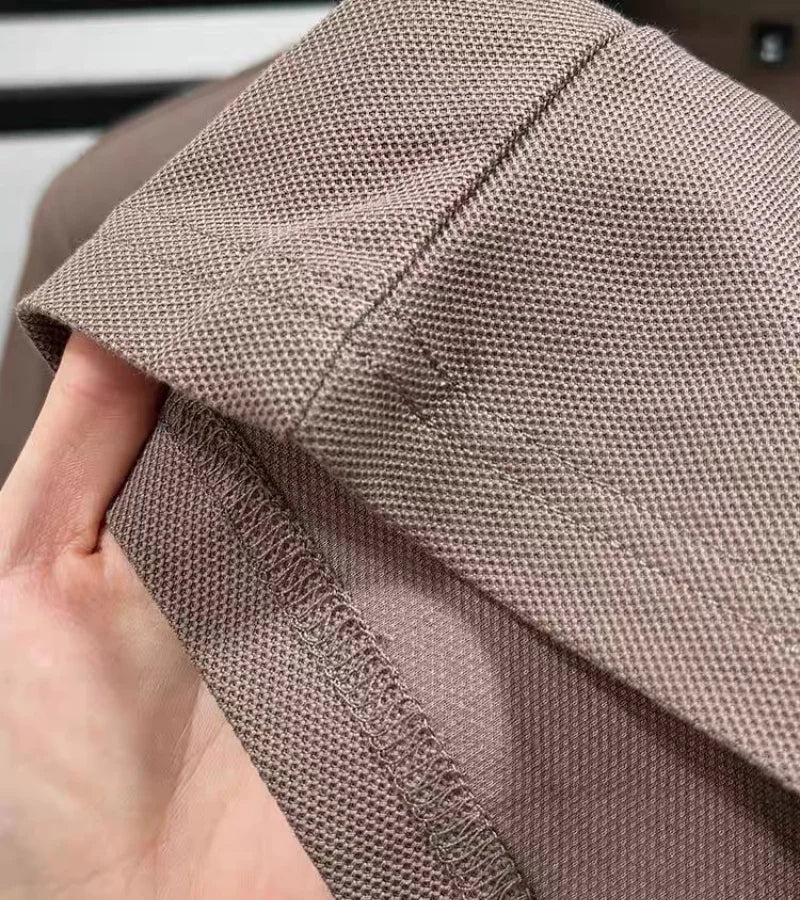 100% pure cotton summer new high-quality men's shortsleeved business casual comfortable polo shirt exquisite embroidery T-shirt
