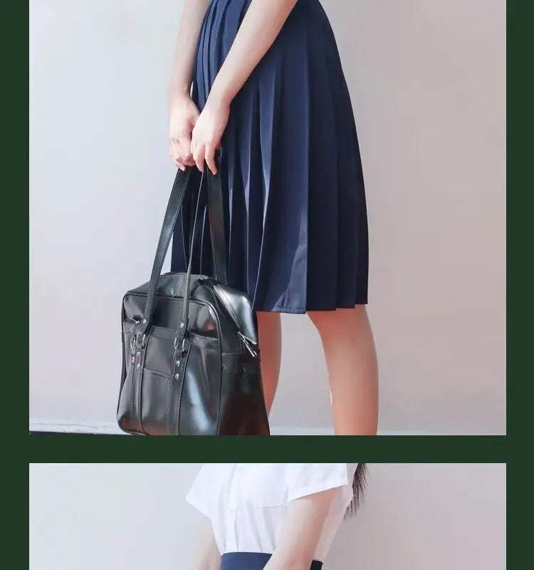 Bla Pleated Skirt Midi f-length Basic Sle College Sle  Color Large Size ort Skirt ential Piece